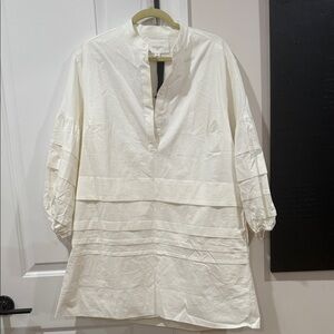 Tuckernuck Cream Button Down Shirt Dress